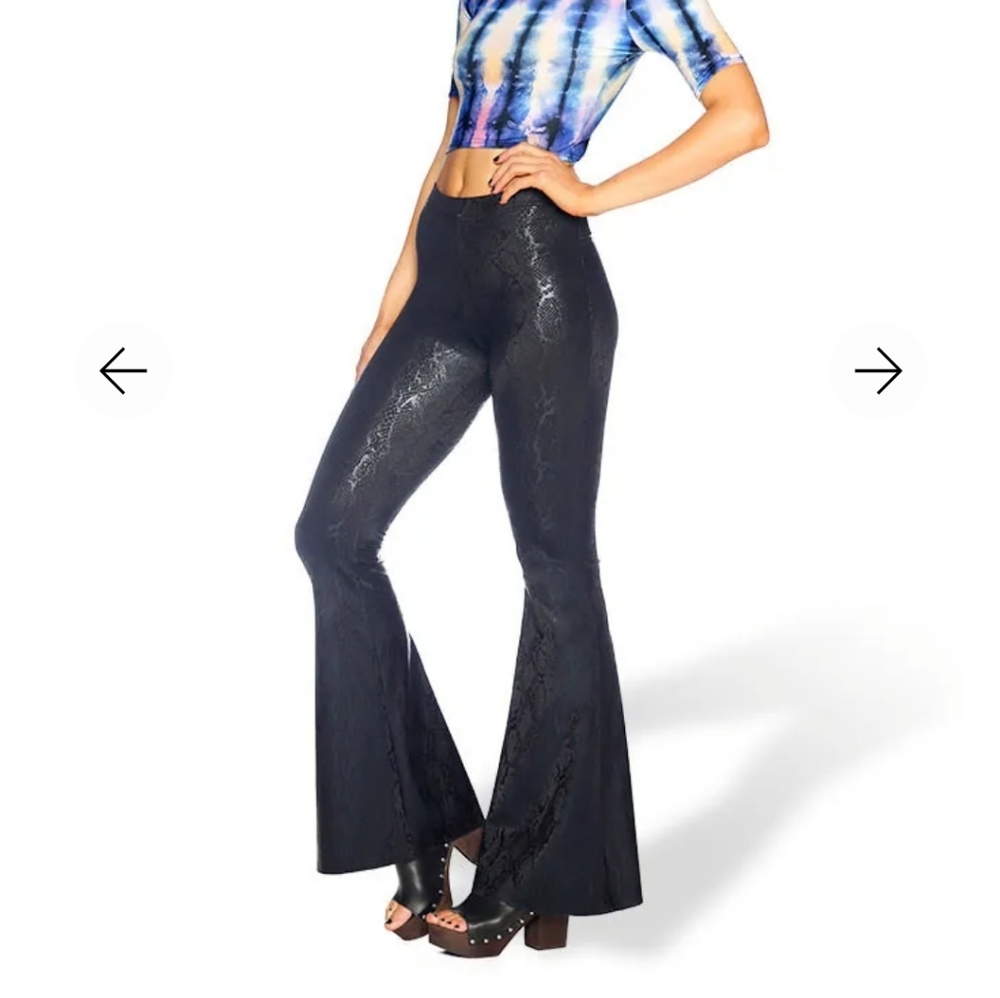 Blackmilk I Eat Mice Bell Bottoms L BNWT
